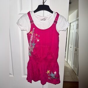 Vintage Disney Hannah Montana Girl Size L 10/12 Dress Set NWT Pink (Tee Has Flaw
